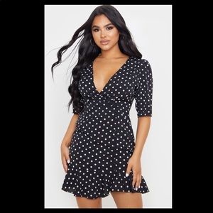 Petite Polka Dot Tea Dress